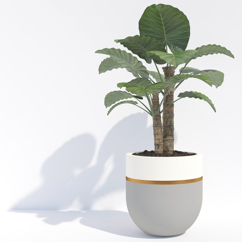 hand painted pottery planter