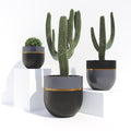 hand painted pottery planter