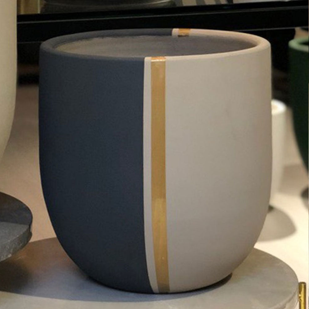 hand painted pottery planter