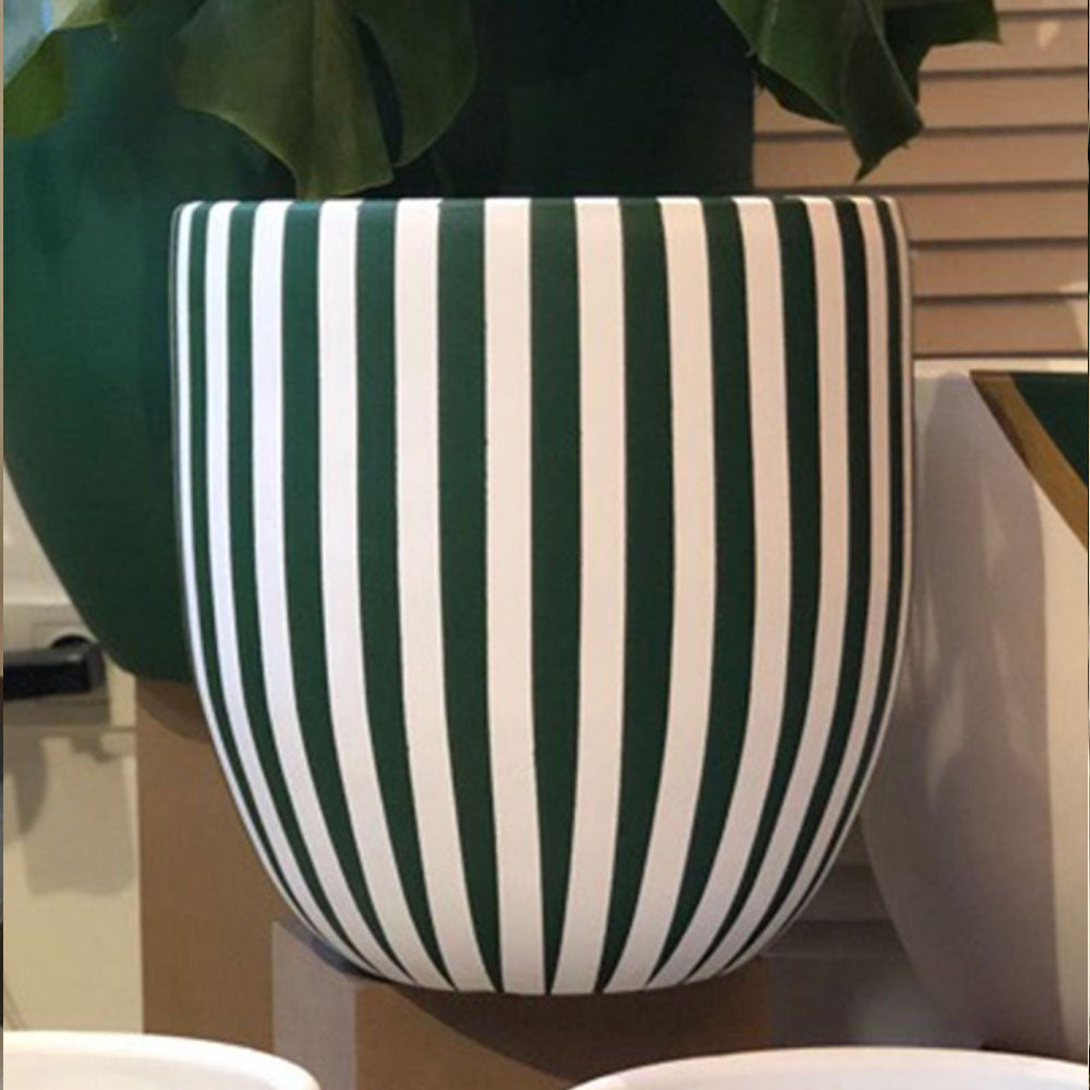 hand painted pottery planter