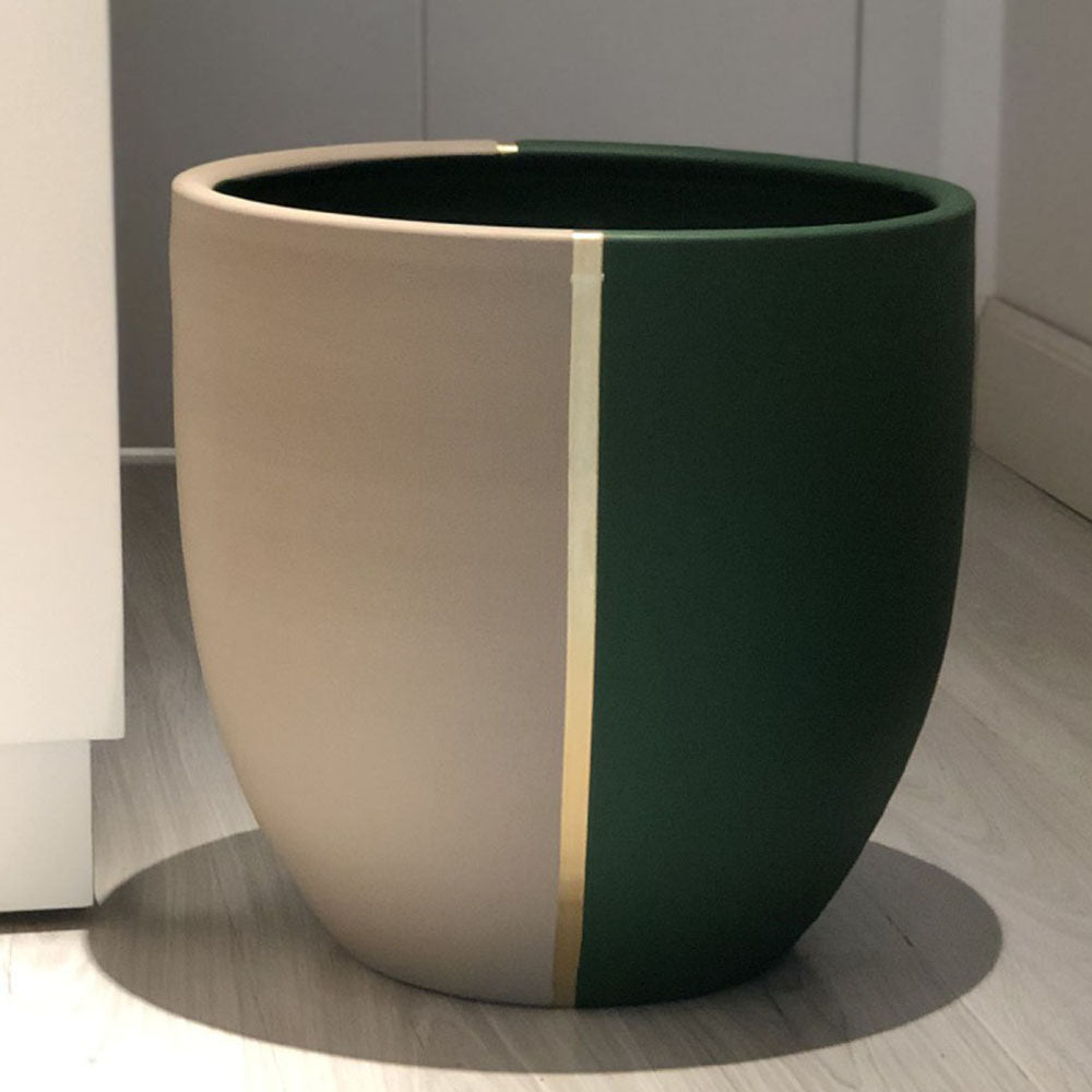hand painted pottery planter
