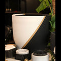 hand painted pottery planter