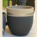 hand painted pottery planter