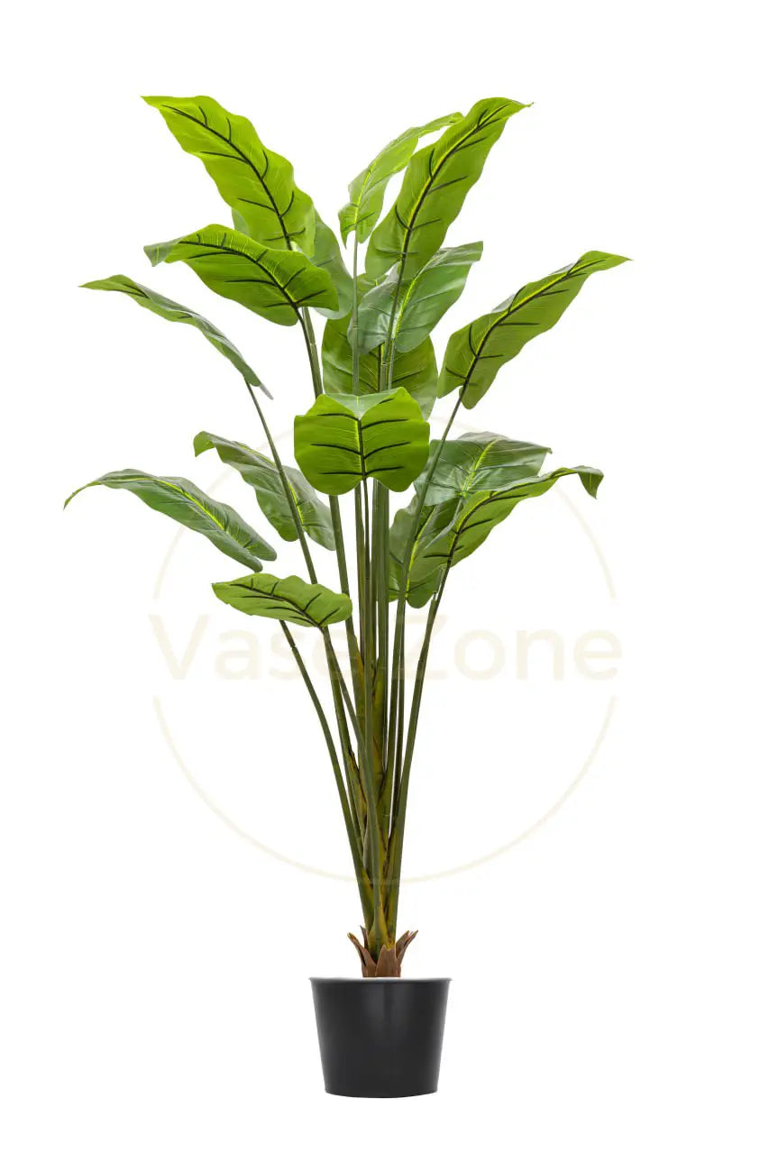 Banana Artificial Tree Single Yellowish Trunk 16 Leaves - H160CM