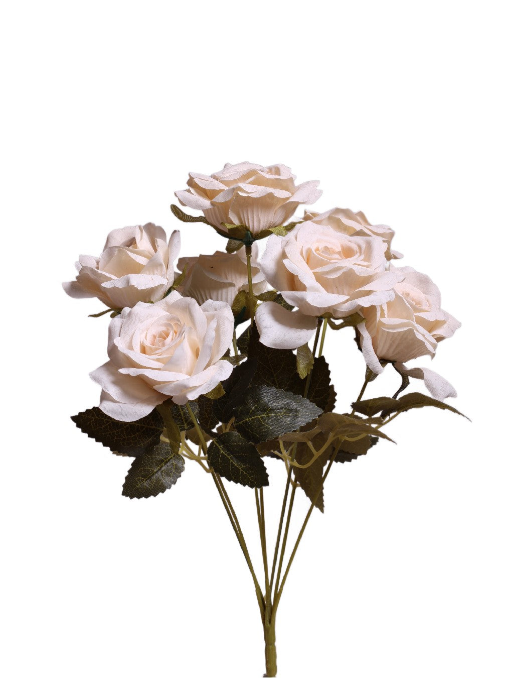 Ivory Bloom Artificial Flower Bunch - Beige