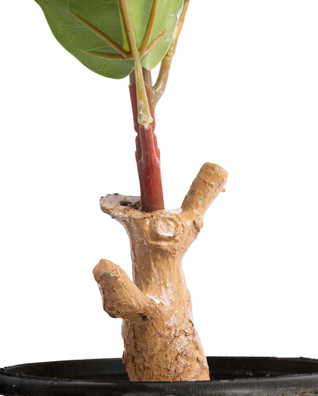 Fiddle Leaf Fig Mini Artificial Tree Single Trunk 1 Branche - H90CM